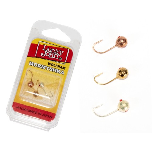 Набор мормышек вольфрамовых Lucky John LJTM-007SET, 4 мм, 0.51 г, цвет G/S/C