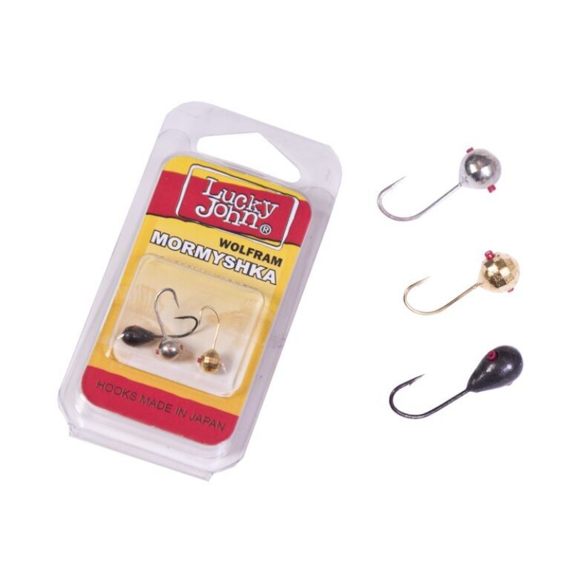 Набор мормышек вольфрамовых Lucky John LJTM-001SET, 4 мм, 0.5/0.6/0.7 г, цвет G/S/B