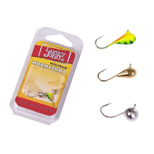 Набор мормышек вольфрамовых Lucky John LJTM-002SET, 0.25/0.3/0.7 г, цвет S