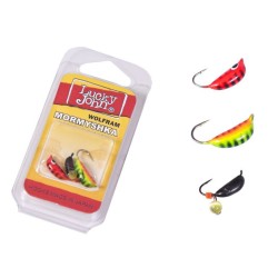 Мормышки вольфрамовые Lucky John LJTM-003SET,  по 0.7/1.1/1.6 гр (3 шт)