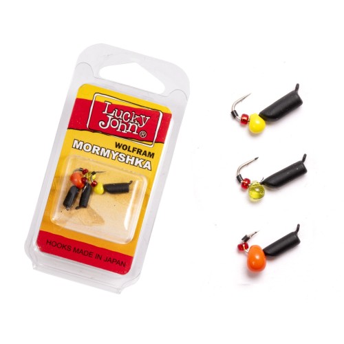 Мормышки вольфрамовые Lucky John LJTM-035SET,  по 0.65/0.70/1 гр (3 шт)