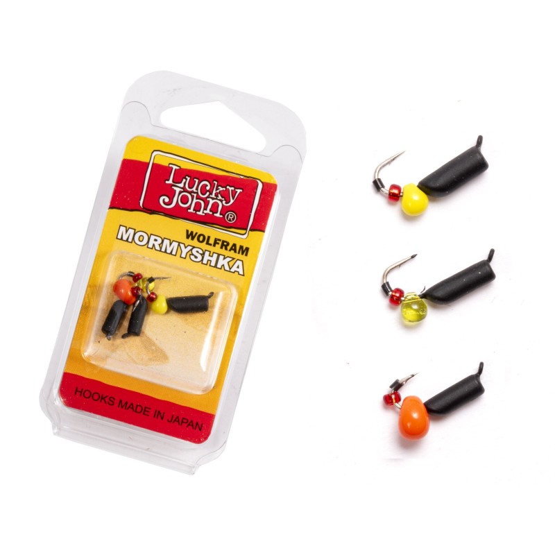 Мормышки вольфрамовые Lucky John LJTM-035SET,  по 0.65/0.70/1 гр (3 шт)