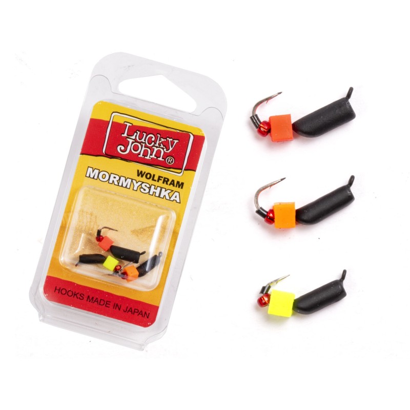 Мормышки вольфрамовые Lucky John LJTM-023SET,  по 0.65/0.70/1 гр (3 шт)