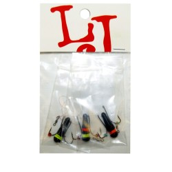 Мормышки свинцовые Lucky John Балда Неон Mix2, 5 гр (3 шт)