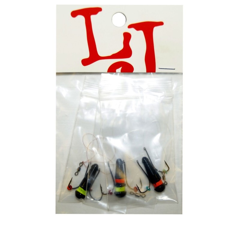 Мормышки свинцовые Lucky John Балда Неон Mix2, 5 гр (3 шт)