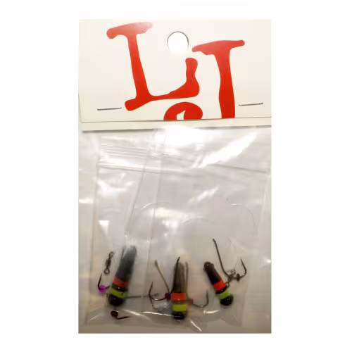 Мормышки свинцовые Lucky John Балда Неон Mix4,  3/5/7 гр (3 шт)