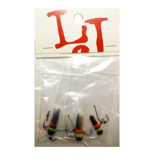 Мормышки свинцовые Lucky John Балда Неон Mix4,  3/5/7 гр (3 шт)