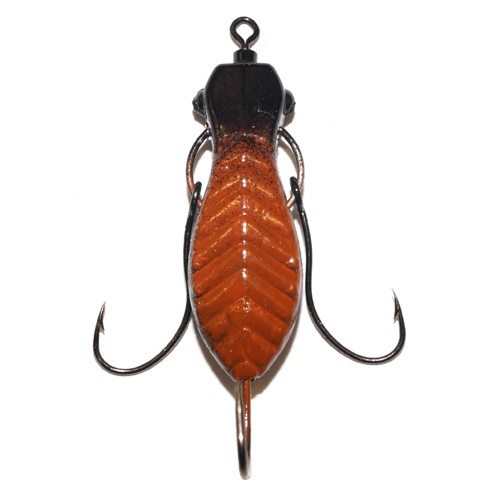 Блесна зимняя Lucky John Балда Жук 854007-02, 7 гр, 45 мм, коричневый