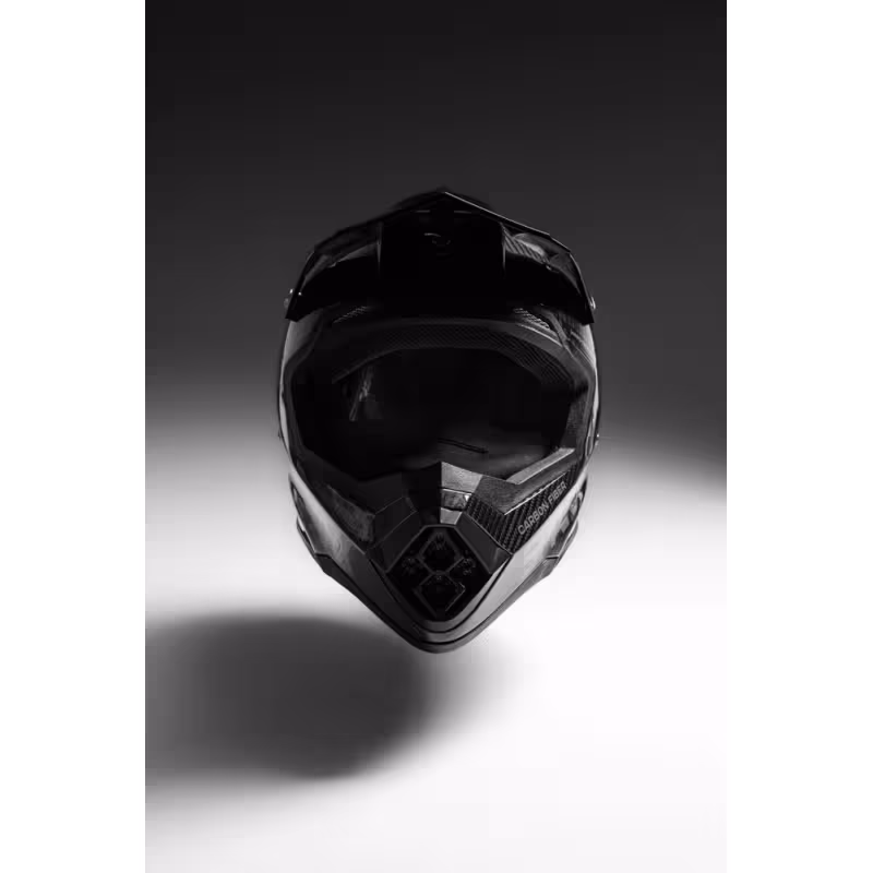 Мотошлем Sparx Nix Carbon 3K, черный/серый, размер M