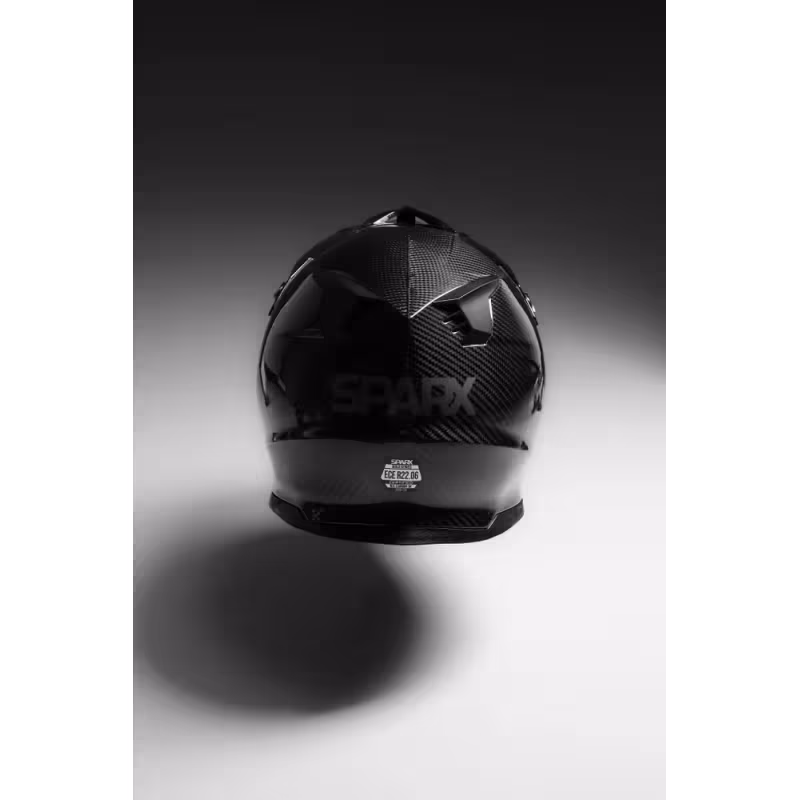 Мотошлем Sparx Nix Carbon 3K, черный/серый, размер L