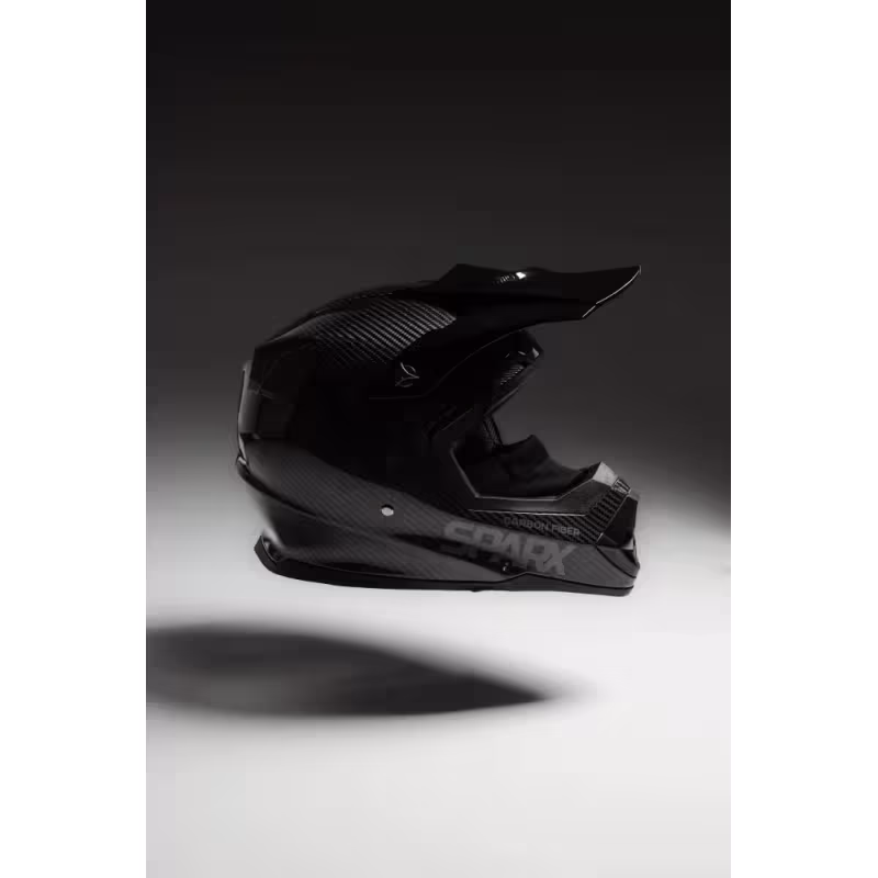 Мотошлем Sparx Nix Carbon 3K, черный/серый, размер XL