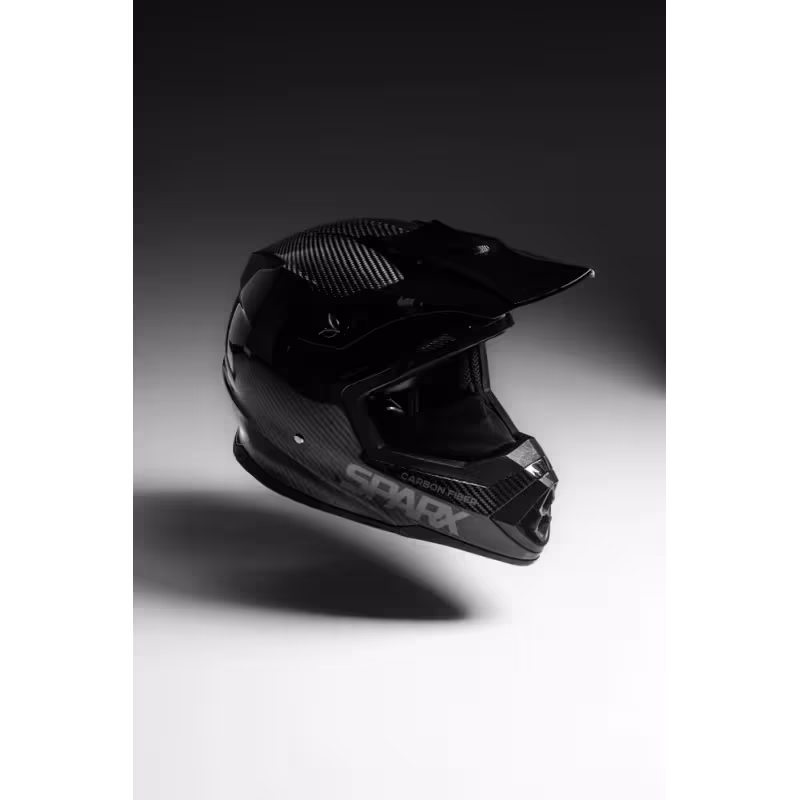 Мотошлем Sparx Nix Carbon 3K, черный/серый, размер 2XL