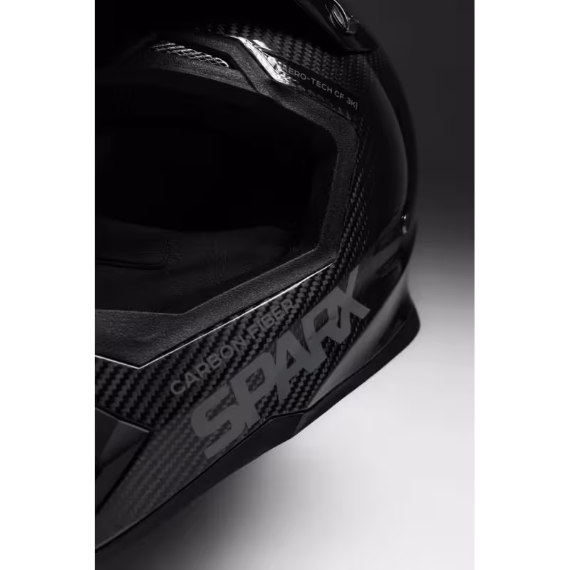 Мотошлем Sparx Nix Carbon 3K, черный/серый, размер 2XL