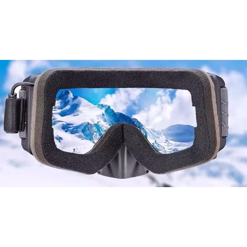 Мотоочки с подогревом RSX Polestar Winter V2, черный, прозрачный (версия 2)