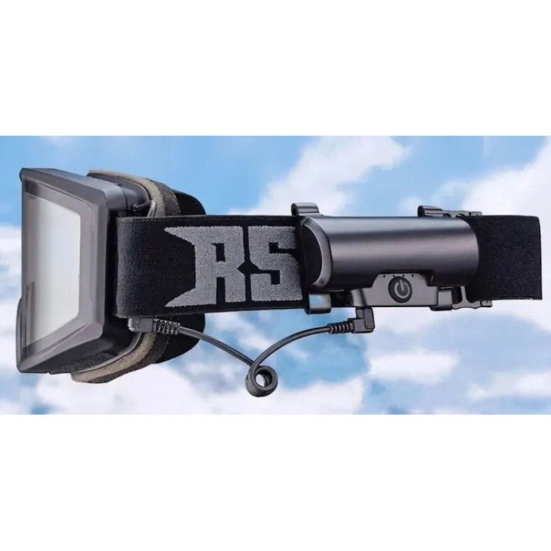 Мотоочки с подогревом RSX Polestar Winter V2, черный, прозрачный (версия 2)