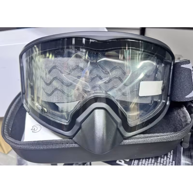 Мотоочки с подогревом RSX Polestar Winter V2, черный, прозрачный (версия 2)