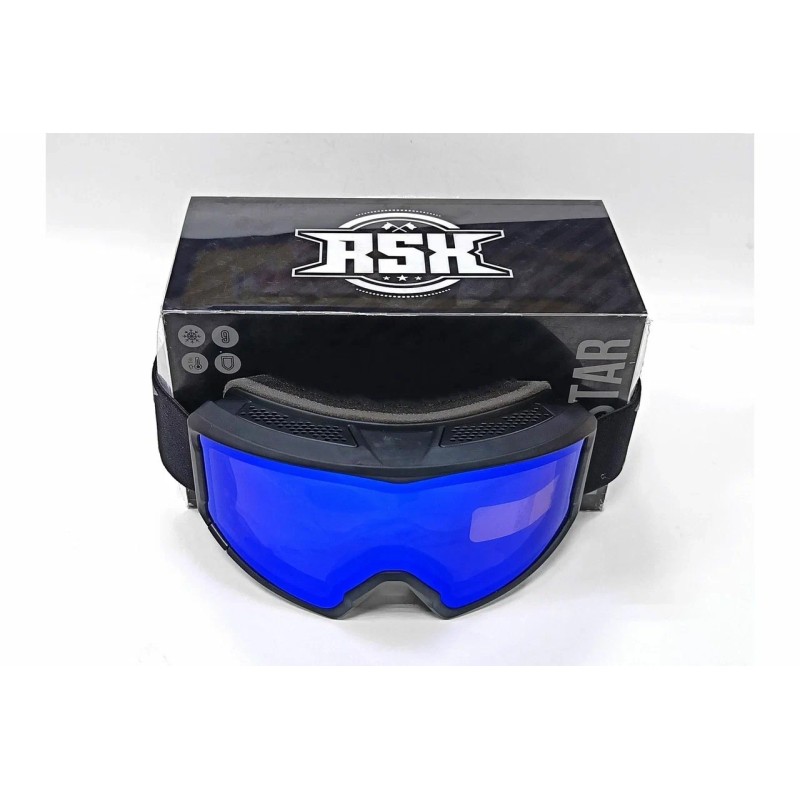 Мотоочки с подогревом RSX Polestar Winter, черный/синий