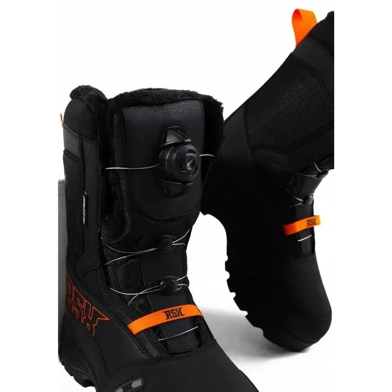 Ботинки снегоходные RSX Mamay, черный/оранжевый, размер 40