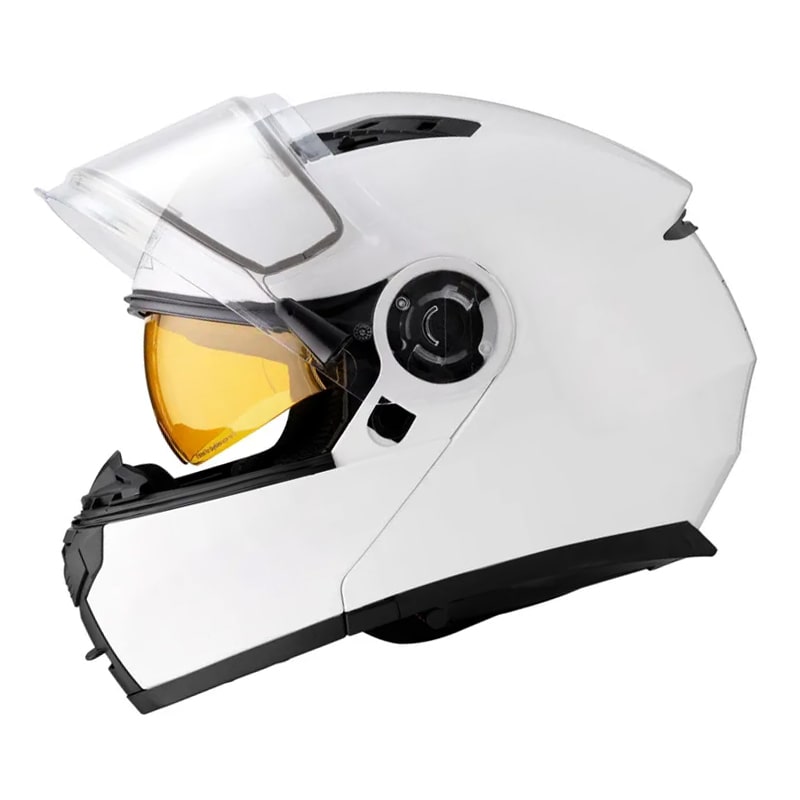 Мотошлем зимний с подогревом RSX Spark Winter, белый, размер М