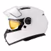 Мотошлем зимний с подогревом RSX Spark Winter, белый, размер XL