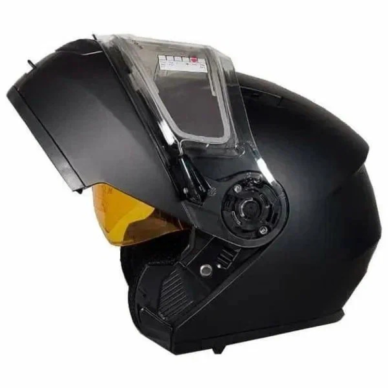 Мотошлем зимний с подогревом RSX Spark Winter, черный, размер М