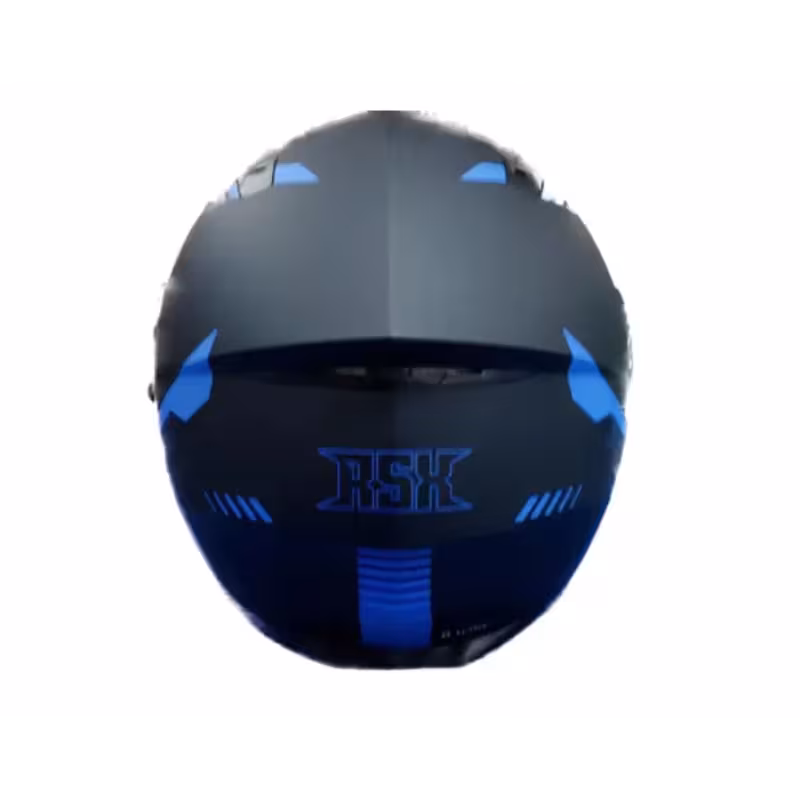 Мотошлем зимний с подогревом RSX Spark Winter, черный/синий, размер М