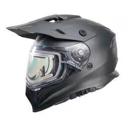 Мотошлем зимний с подогревом RSX Iceman Winter, черный матовый, размер M