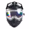 Мотошлем зимний с подогревом RSX Iceman Winter, черный матовый, размер M