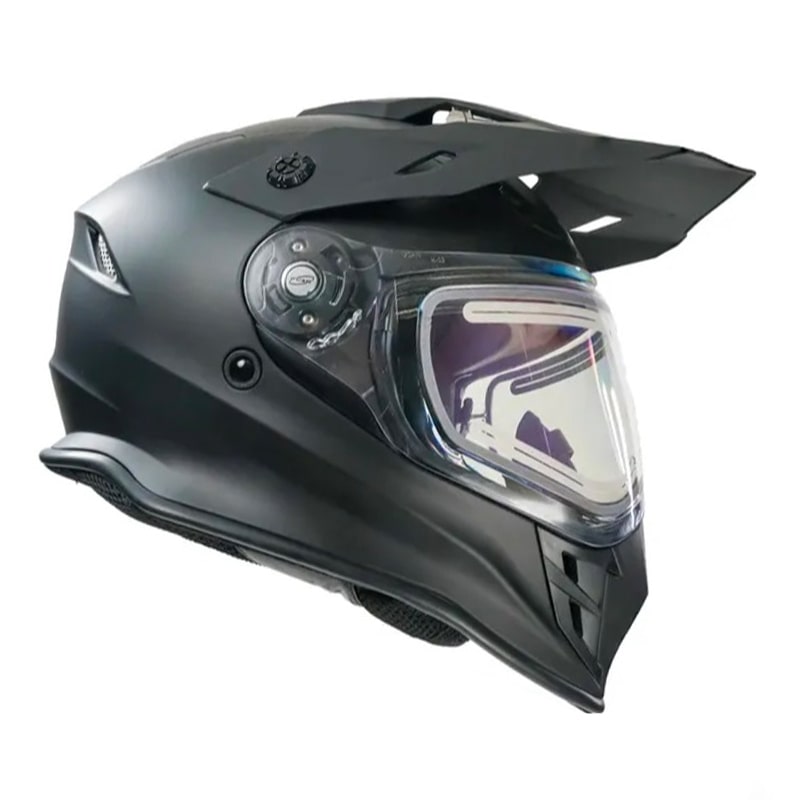 Мотошлем зимний с подогревом RSX Iceman Winter, черный матовый, размер L