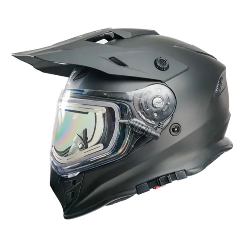 Мотошлем зимний с подогревом RSX Iceman Winter, черный матовый, размер XL