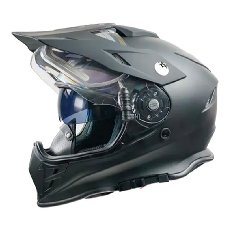 Мотошлем зимний с подогревом RSX Iceman Winter, черный матовый, размер XL