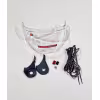 Мотошлем зимний с подогревом RSX Iceman Winter, черный/красный матовый, размер М