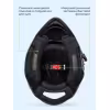Мотошлем зимний с подогревом RSX Iceman Winter, черный/зеленый матовый, размер XL