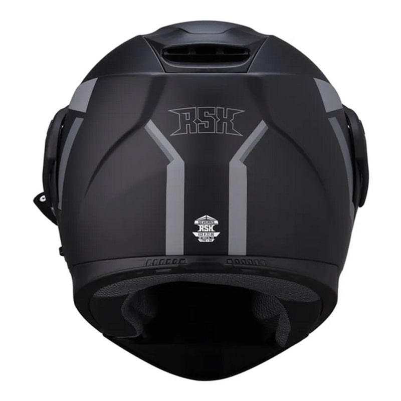 Мотошлем зимний с подогревом RSX Severus, черный/серый матовый, размер M