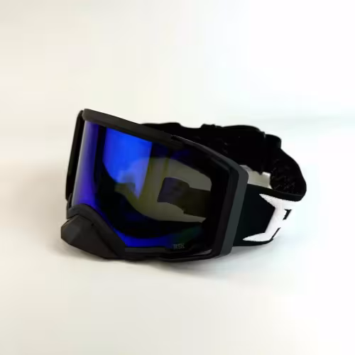 Мотоочки с аутригерами RSX Blizzard Winter, черный/зеркально-синий