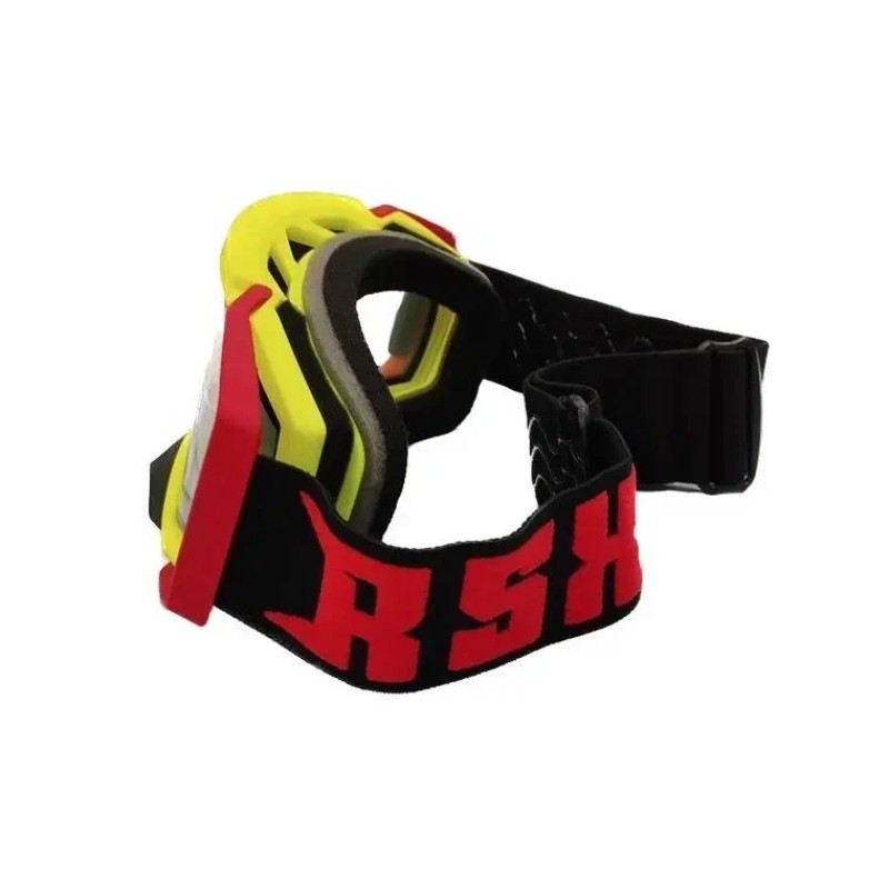 Мотоочки с аутригерами RSX Blizzard Winter, желтый, красный/прозрачный