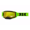 Мотоочки с аутригерами RSX Blizzard Winter, черный, зеленый/желтый