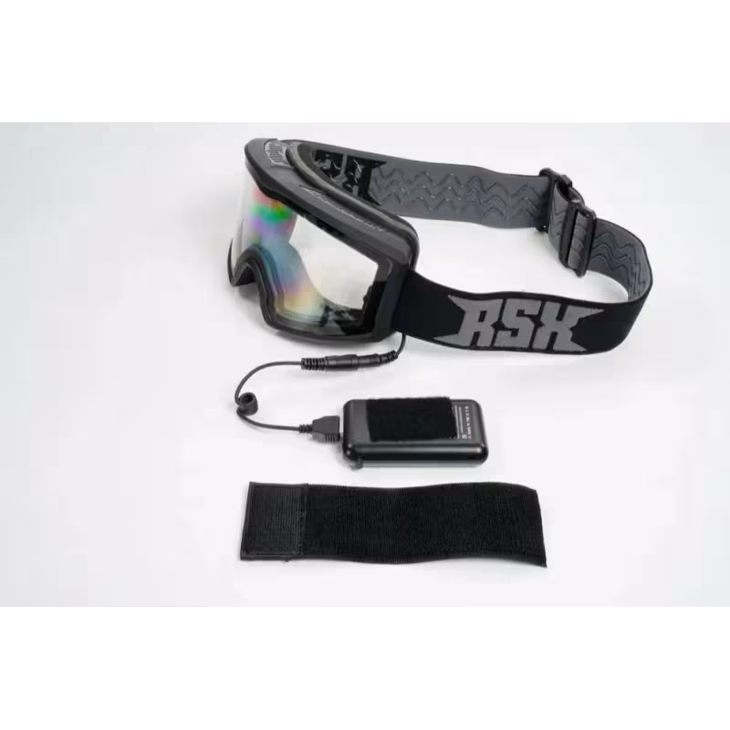 Мотоочки с аутригерами RSX Blizzard Winter, серый, черный/прозрачный