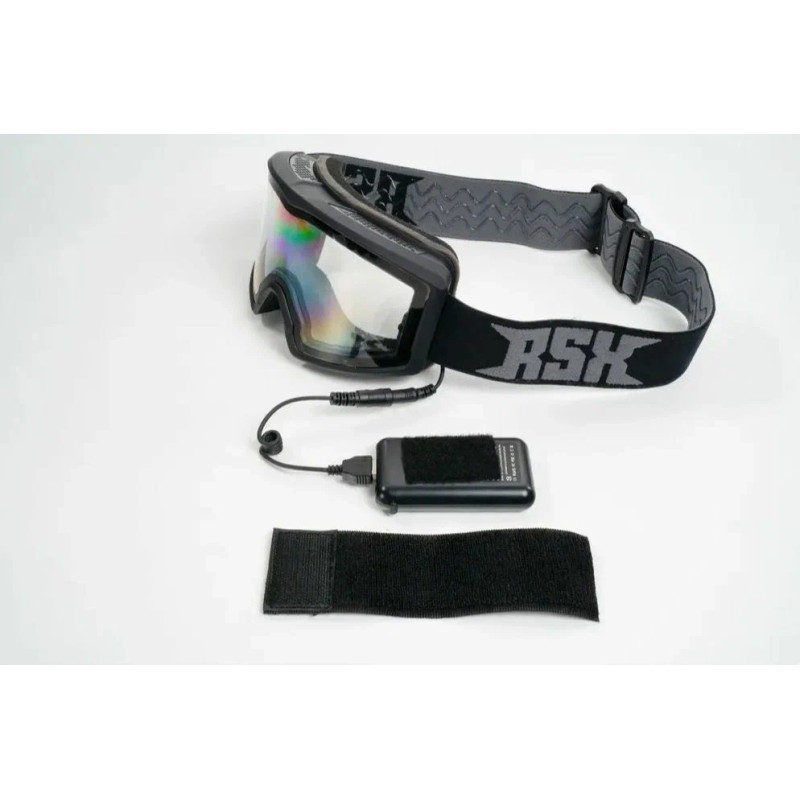 Мотоочки с аутригерами RSX Blizzard Winter, серый, черный/прозрачный