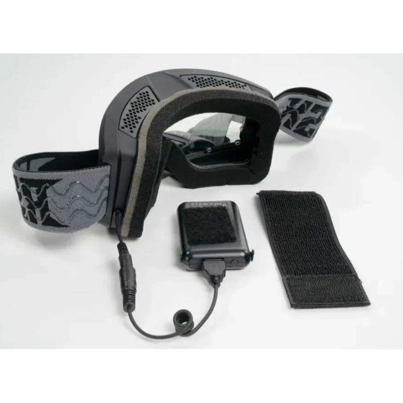 Мотоочки с аутригерами RSX Blizzard Winter, серый, черный/прозрачный