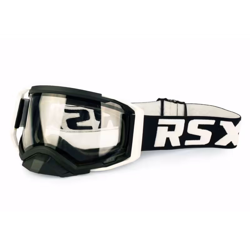 Мотоочки с аутригерами RSX Blizzard Winter, белый, черный/прозрачный