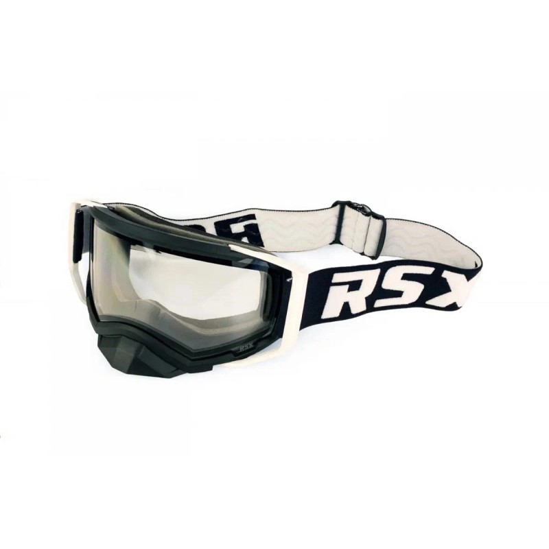 Мотоочки с аутригерами RSX Blizzard Winter, белый, черный/прозрачный