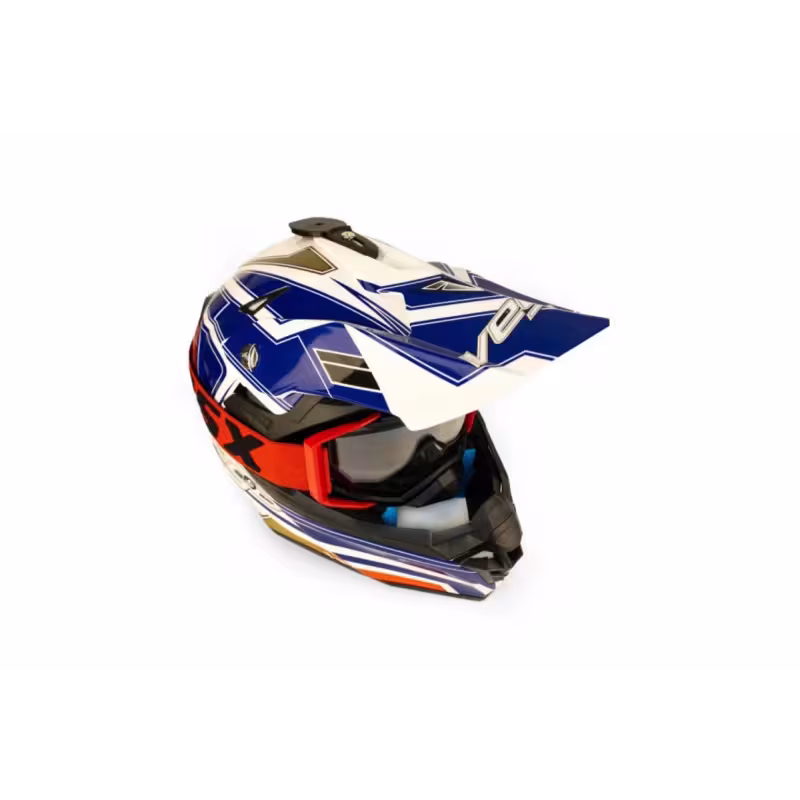 Мотоочки с аутригерами RSX Blizzard Winter, черный, красный/прозрачный