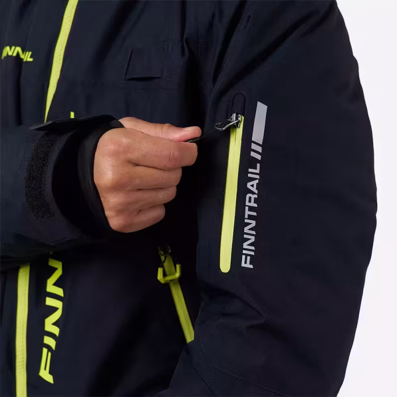 Комбинезон мужской Finntrail Widetrack 3852 Graphite, мембрана Hard-tex, черный, размер 58-60 (LK), 175-185 см