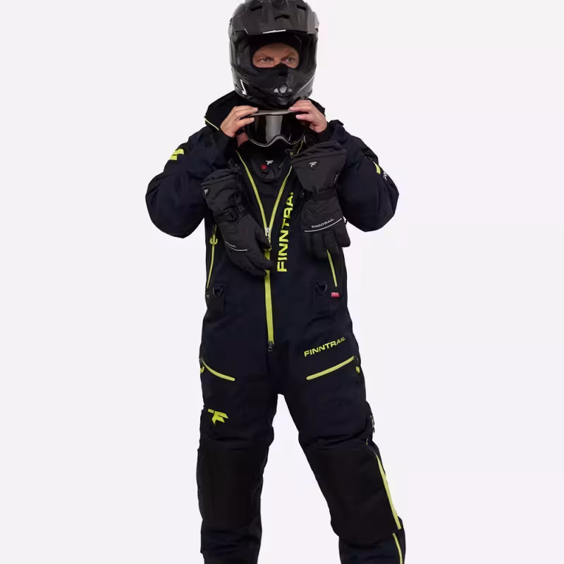 Комбинезон мужской Finntrail Widetrack 3852 Graphite, мембрана Hard-tex, черный, размер 58-60 (LK), 175-185 см