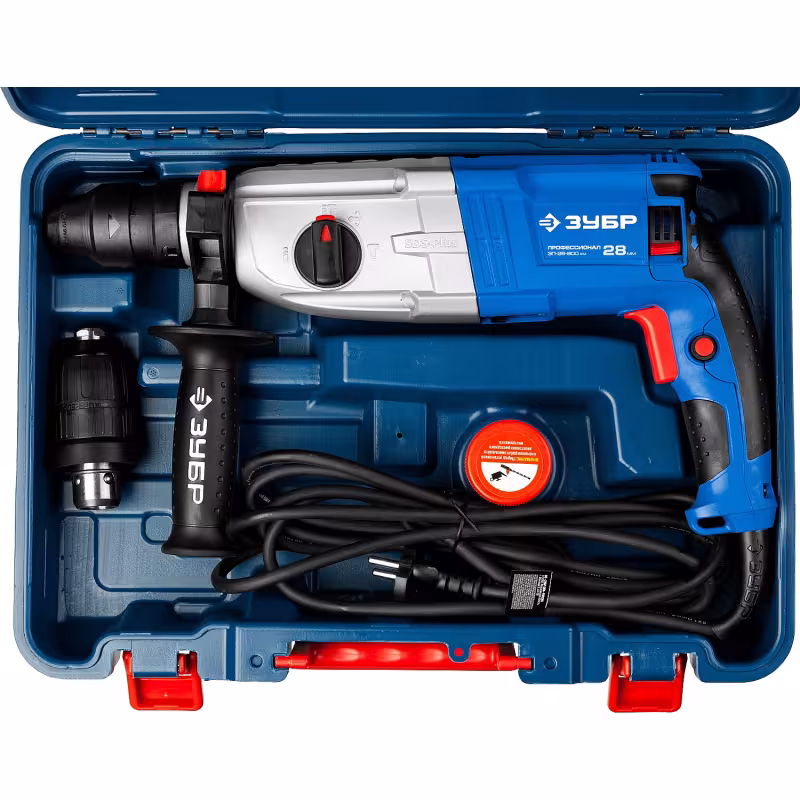 Перфоратор сетевой Зубр Профессионал ЗП-28-800 КМ
