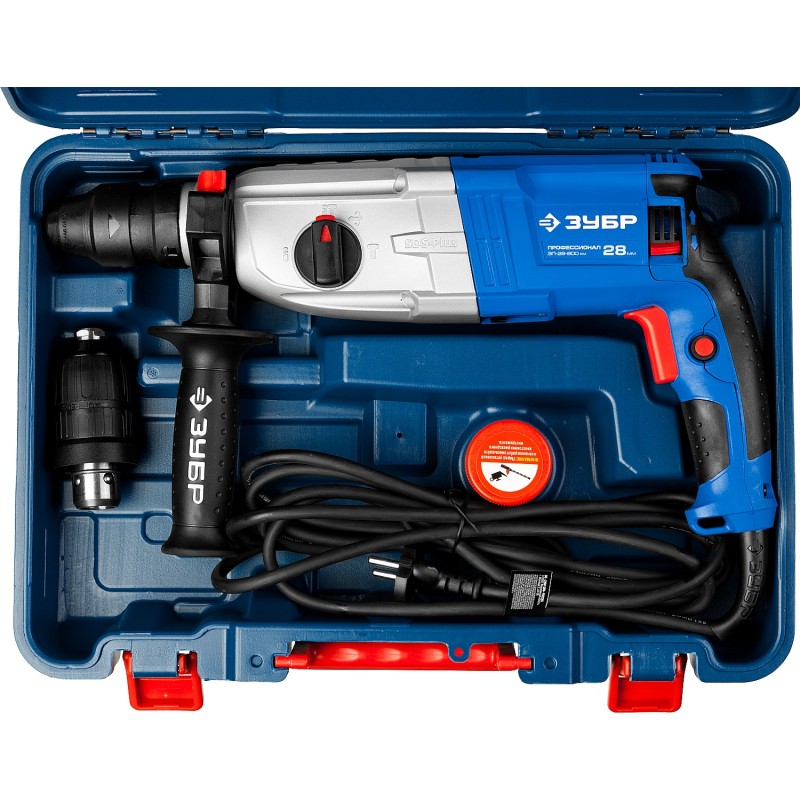 Перфоратор сетевой Зубр Профессионал ЗП-28-800 КМ