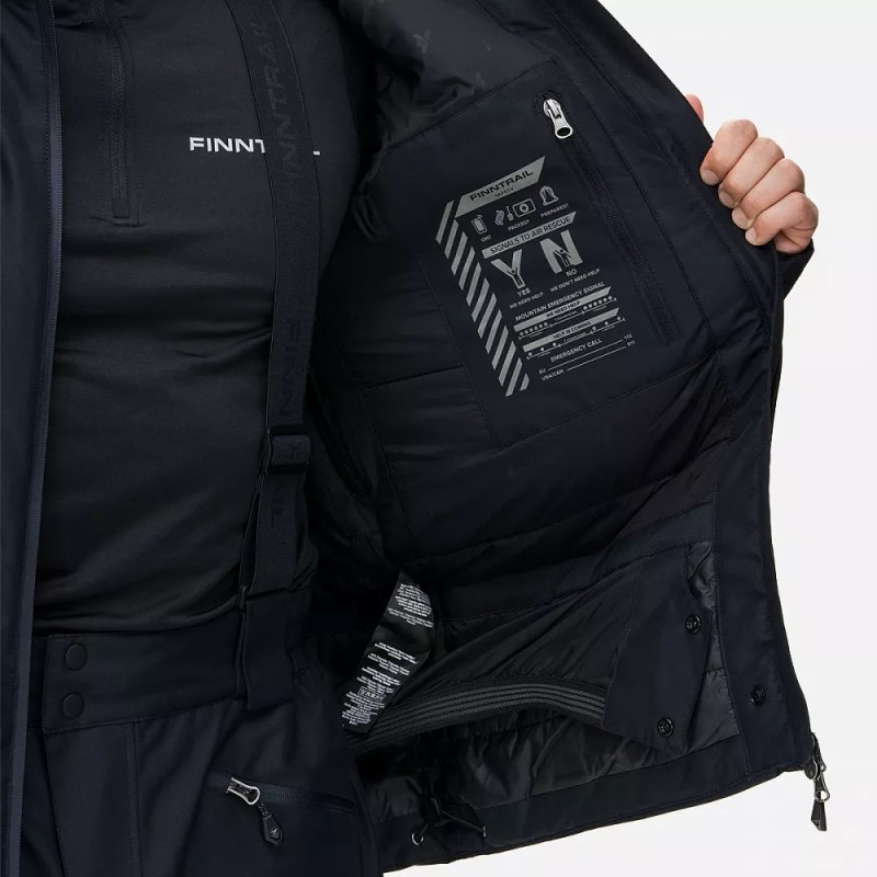 Куртка мужская Finntrai Atlas 3441 Graphite, ткань Ripstop, темно-серый, размер XL, 180-190 см