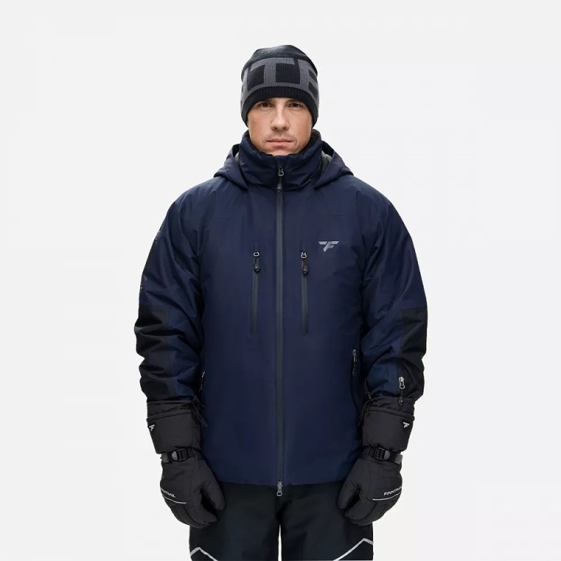 Куртка мужская Finntrail Atlas 3441 DeepBlue, ткань Ripstop, темно-синий, размер M, 170-180 см