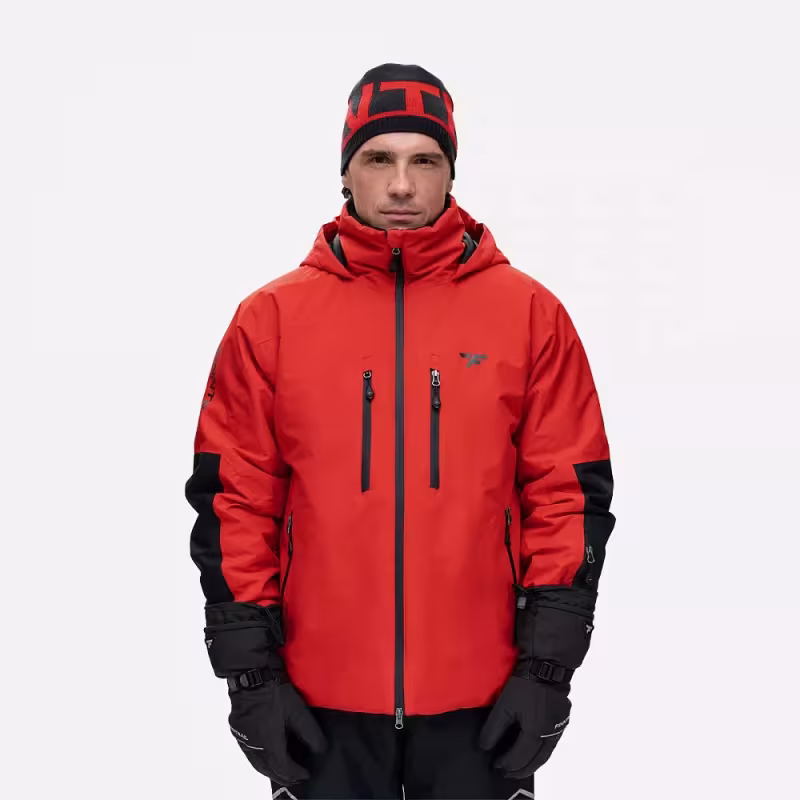 Куртка мужская Finntrail Atlas 3441 Red, ткань Ripstop, красный/черный, размер M, 170-180 см